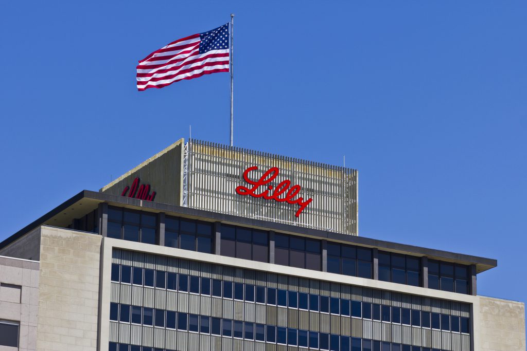 Eli Lilly's building in Indianapolis.