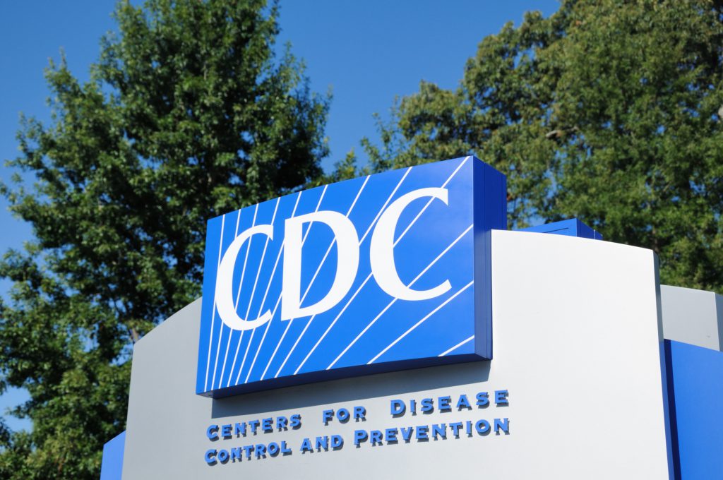 The sign of the Centers for Disease Control.